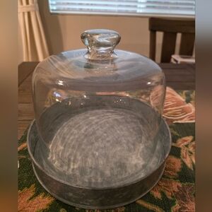 Kirkland Signature Glass and Silver Cake Dome
